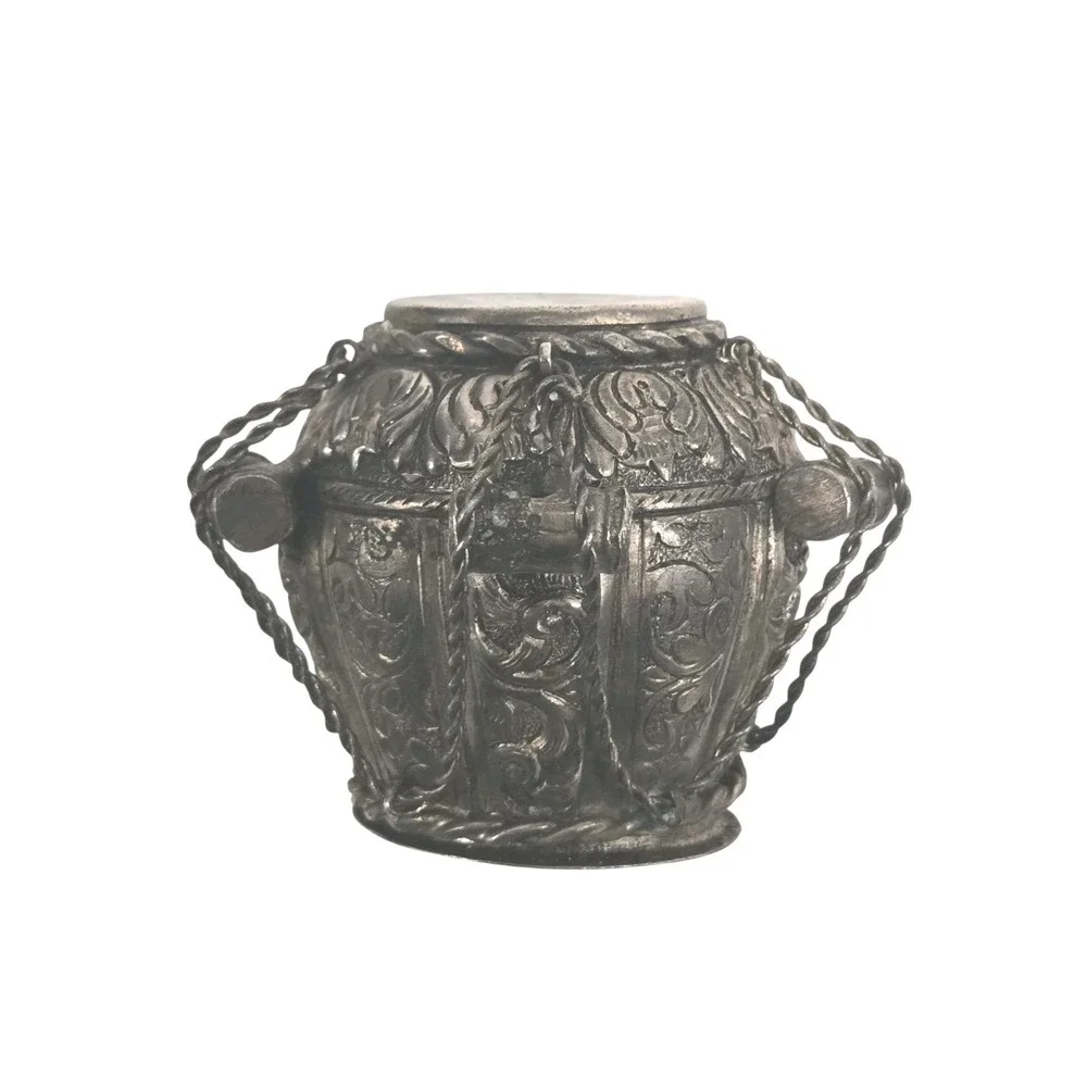 Sterling Silver Persian Middle‎ Eastern Besamim Havdalah Spice Boxes SET OF 2